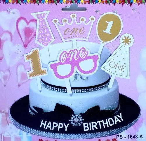 Cake Toppers 6 pcs - Girl