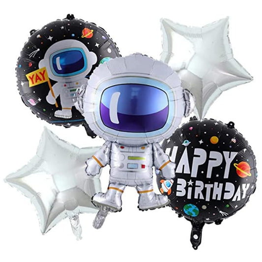 Astronaut Foil Balloons Set of 5
