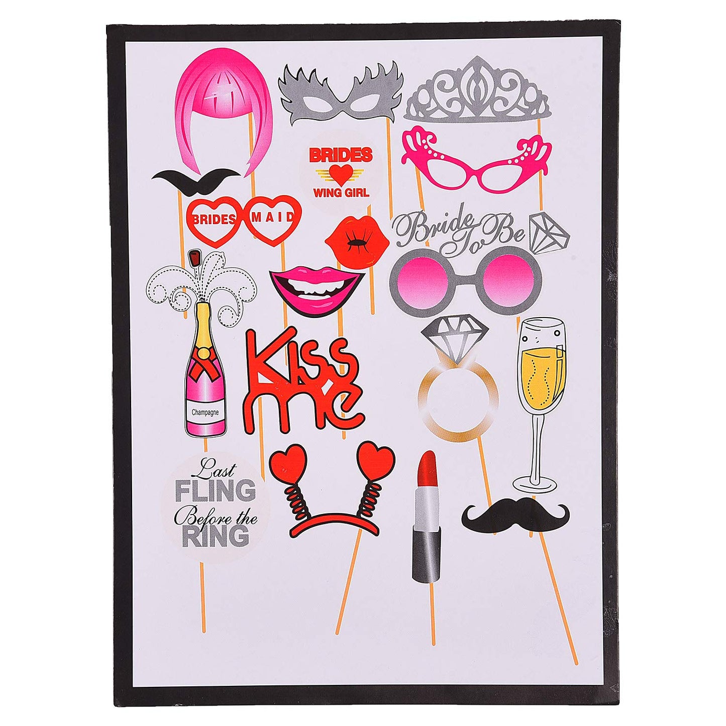 Bride to Be Photo Booth Props Set of 20