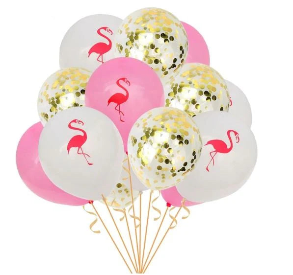 Flamingo Confetti  Balloons