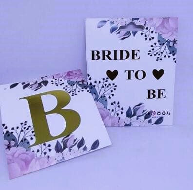 Bride to Be Floral Banner