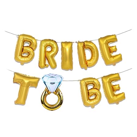 Bride to be Balloon  Foil Balloon - 16"- Golden