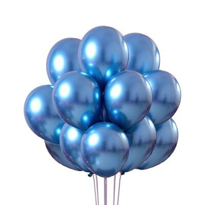 Chrome Balloons - Blue