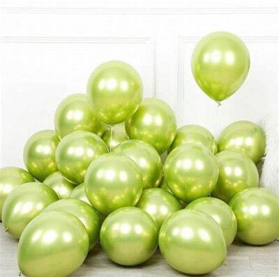 Chrome Balloons - Light Green