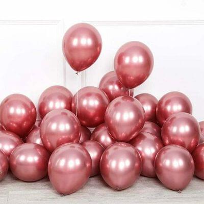 Chrome Balloons - Dark Pink