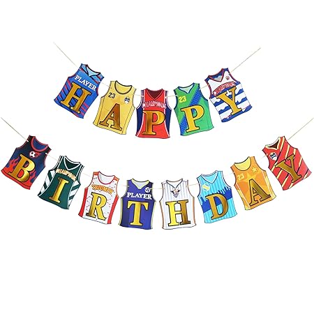 Football Jersey Birthday Banner