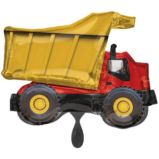 Constructioon- Dump Truck Foil Balloon