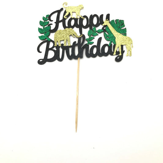 Jungle Theme Cake Topper