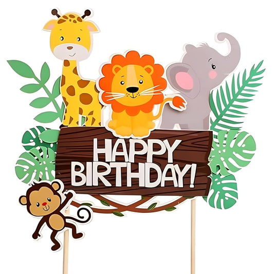 Jungle Theme Cake Topper
