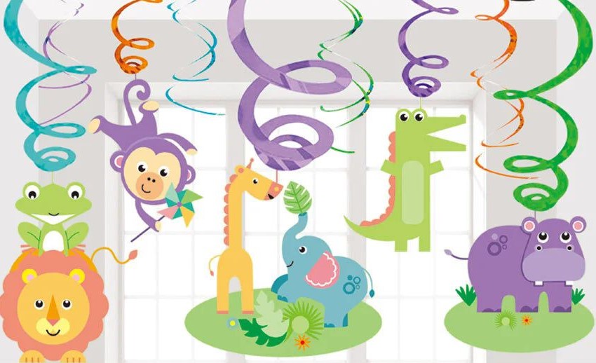 Jungle Theme Swirls