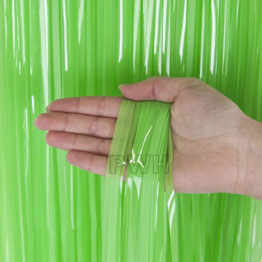 Pastel Green Foil Curtain