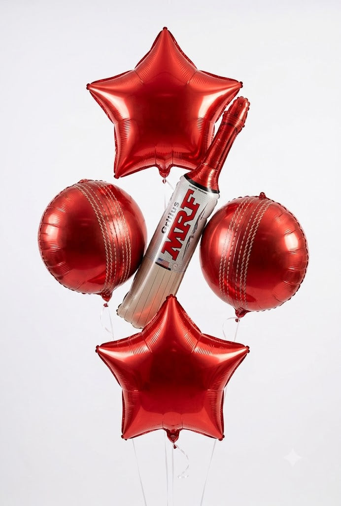 MRF Bat 5pc Foil Balloon Set