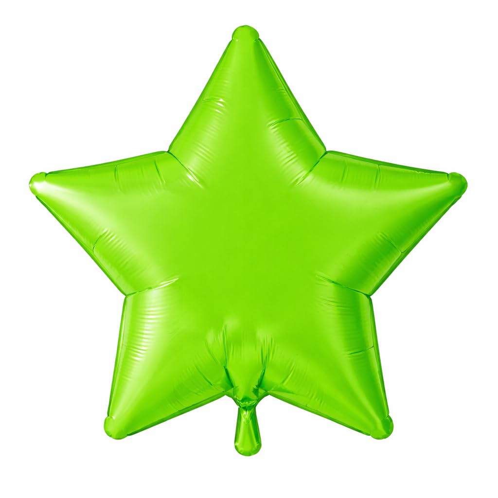 Neon Green Matt Star Shape Foil Balloon