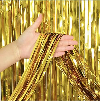 Gold Chrome Foil Curtain
