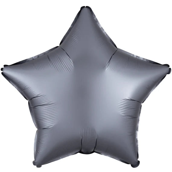 Matt Metallic Silver Star Shape Foil Balloon