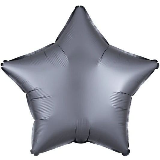 Matt Metallic Silver Star Shape Foil Balloon