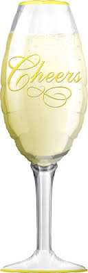 Champagne Glass Single Foil Balloon