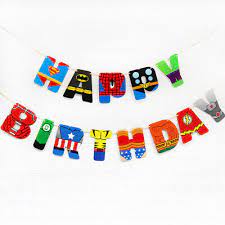 Superhero Birthday Banner