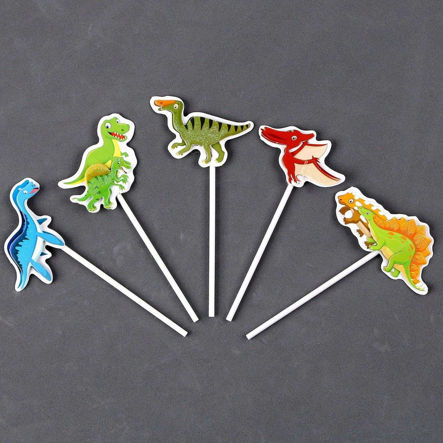Dinosaur Cake Toppers Set of 5 pcs