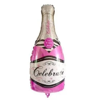 Pink Champagne Single Foil Balloon