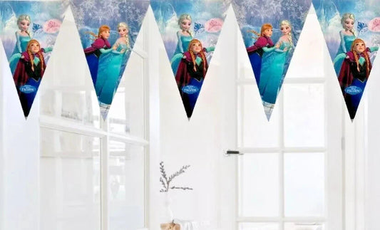 Frozen Bunting Flag Banner