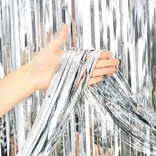 Silver Chrome Foil Curtain