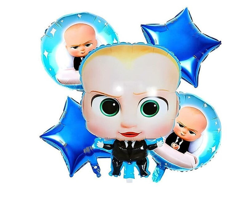 Boss Baby Theme Foil Balloon Set of 5pcs