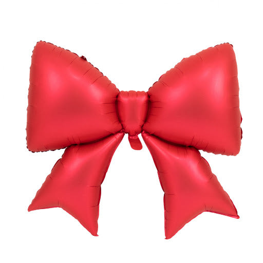 Red Large Bow Foil Balloon